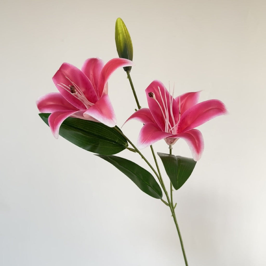 Artificial Lily Branch with Realistic Flowers | Kelmera