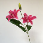 Artificial Lily Branch with Realistic Flowers | Kelmera