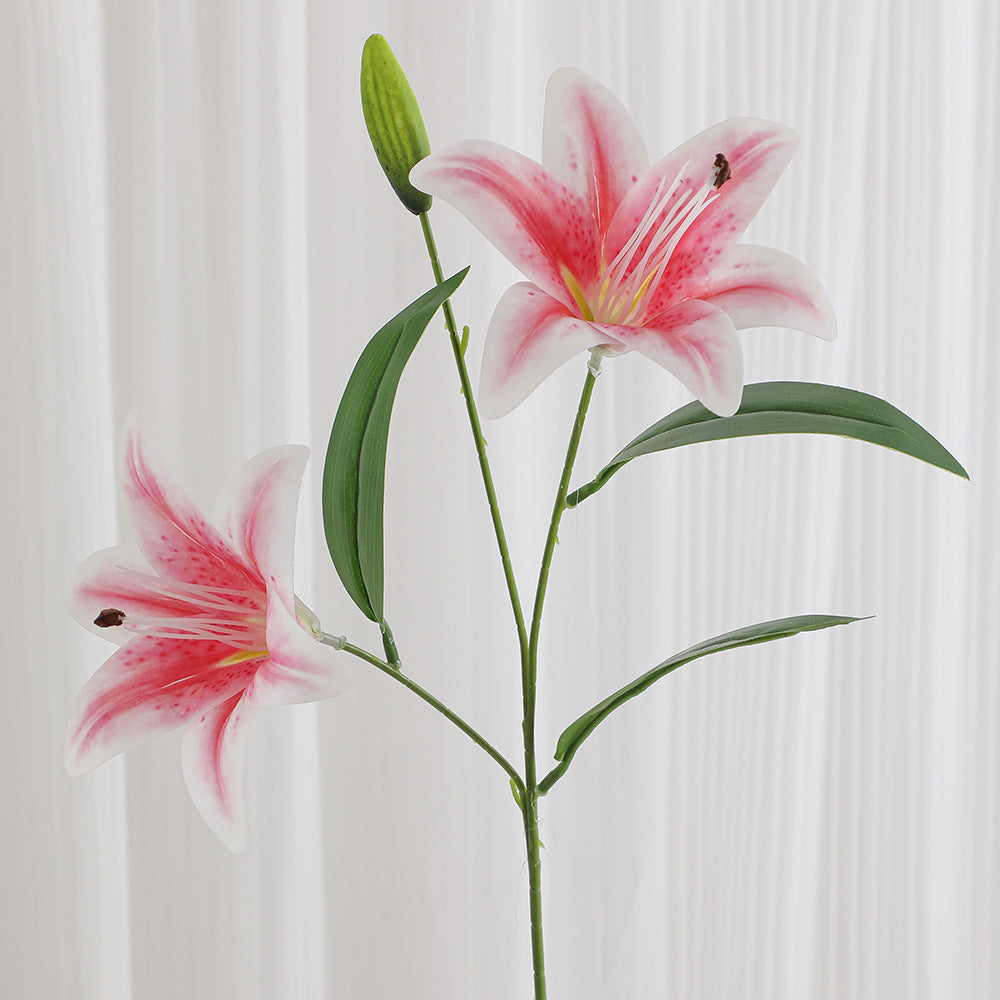 Artificial Lily Branch with Realistic Flowers | Kelmera