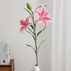 Artificial Lily Stem with Lifelike Flowers | Kelmera