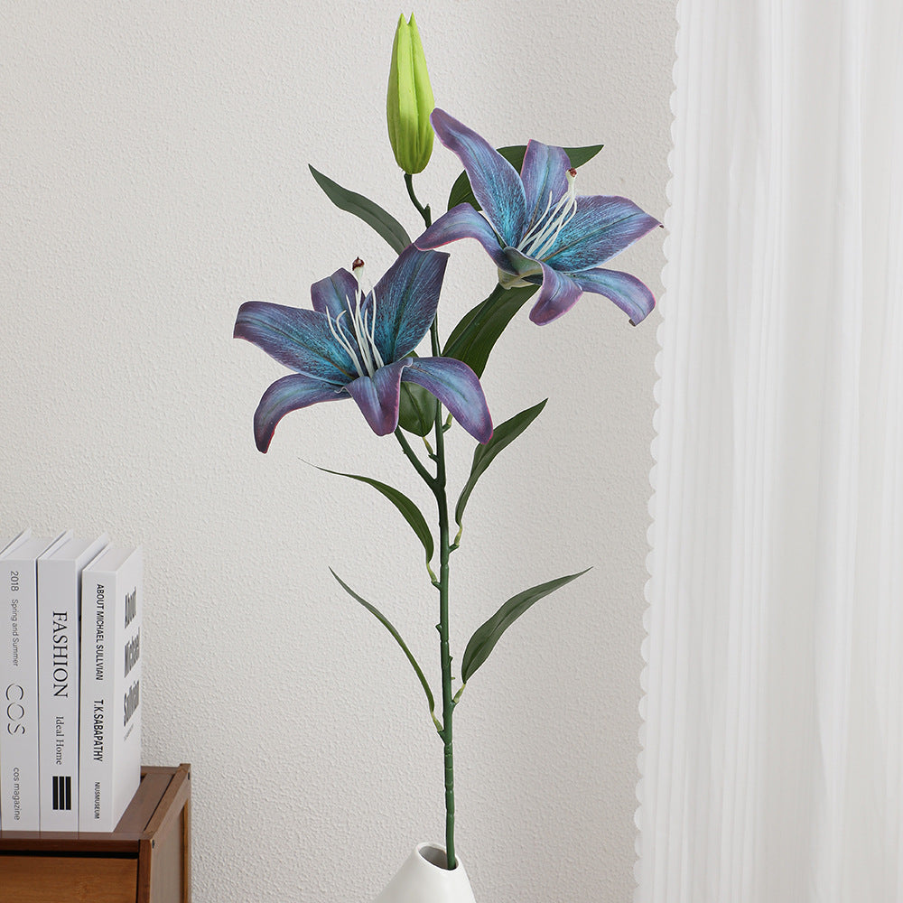 Artificial Lily Stem with Lifelike Flowers | Kelmera