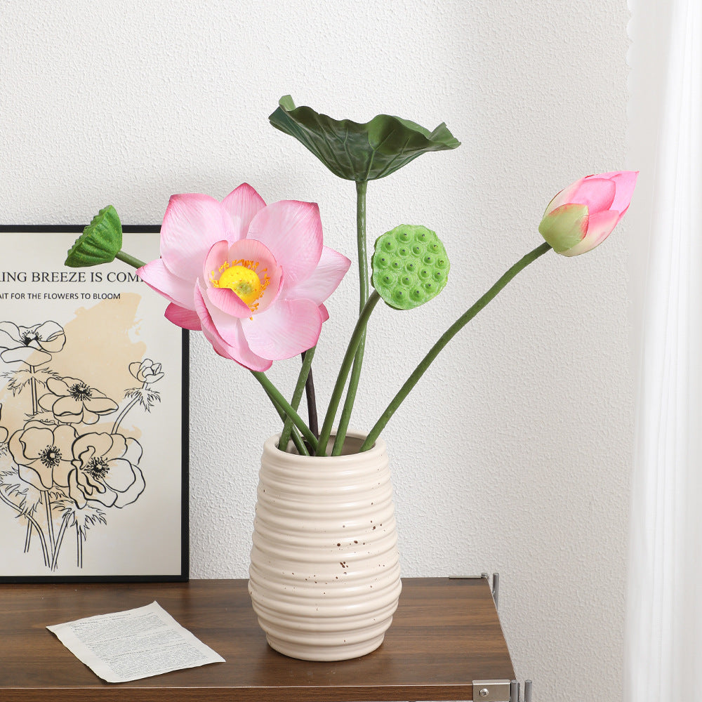 Artificial Lotus Flower Pink Green | Kelmera