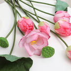 Artificial Lotus Flower Pink Green | Kelmera