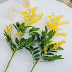 Artificial Mimosa Branch with Detailed Flowers and Leaves | Kelmera