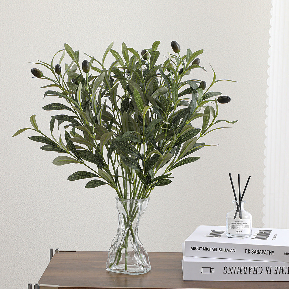 Artificial Olive Tree Branch with Detailed Leaves and Fruits | Kelmera