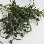 Artificial Olive Tree Branch with Detailed Leaves and Fruits | Kelmera
