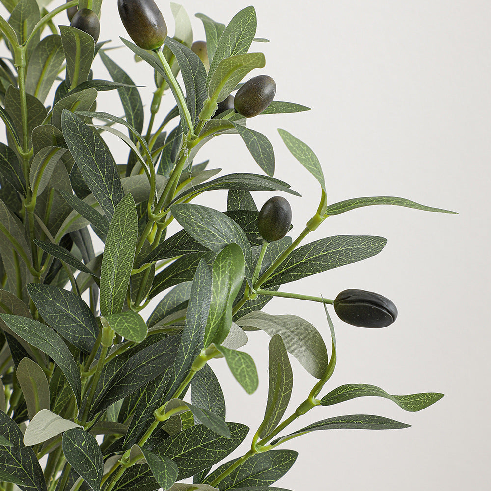 Artificial Olive Tree Branch with Detailed Leaves and Fruits | Kelmera