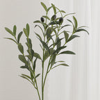 Artificial Olive Tree Branch with Detailed Leaves and Fruits | Kelmera