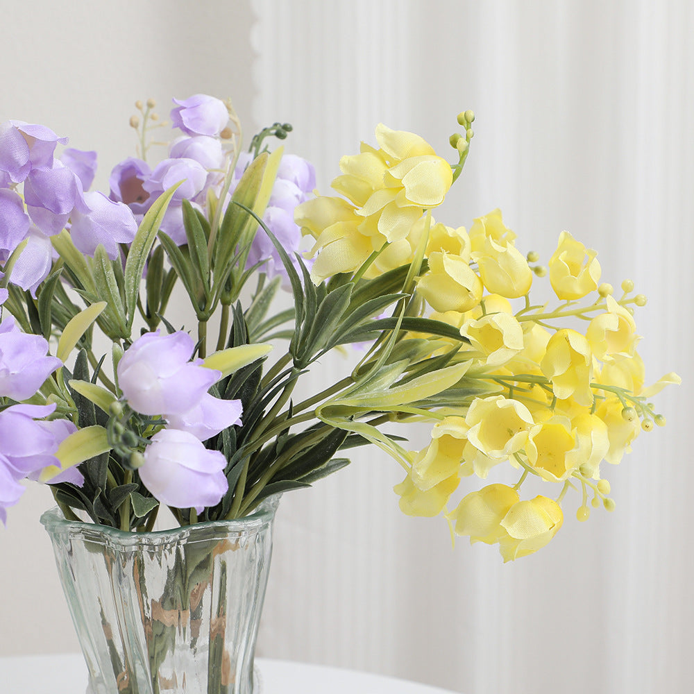 Artificial Orchid Bouquet White Lilac | Kelmera