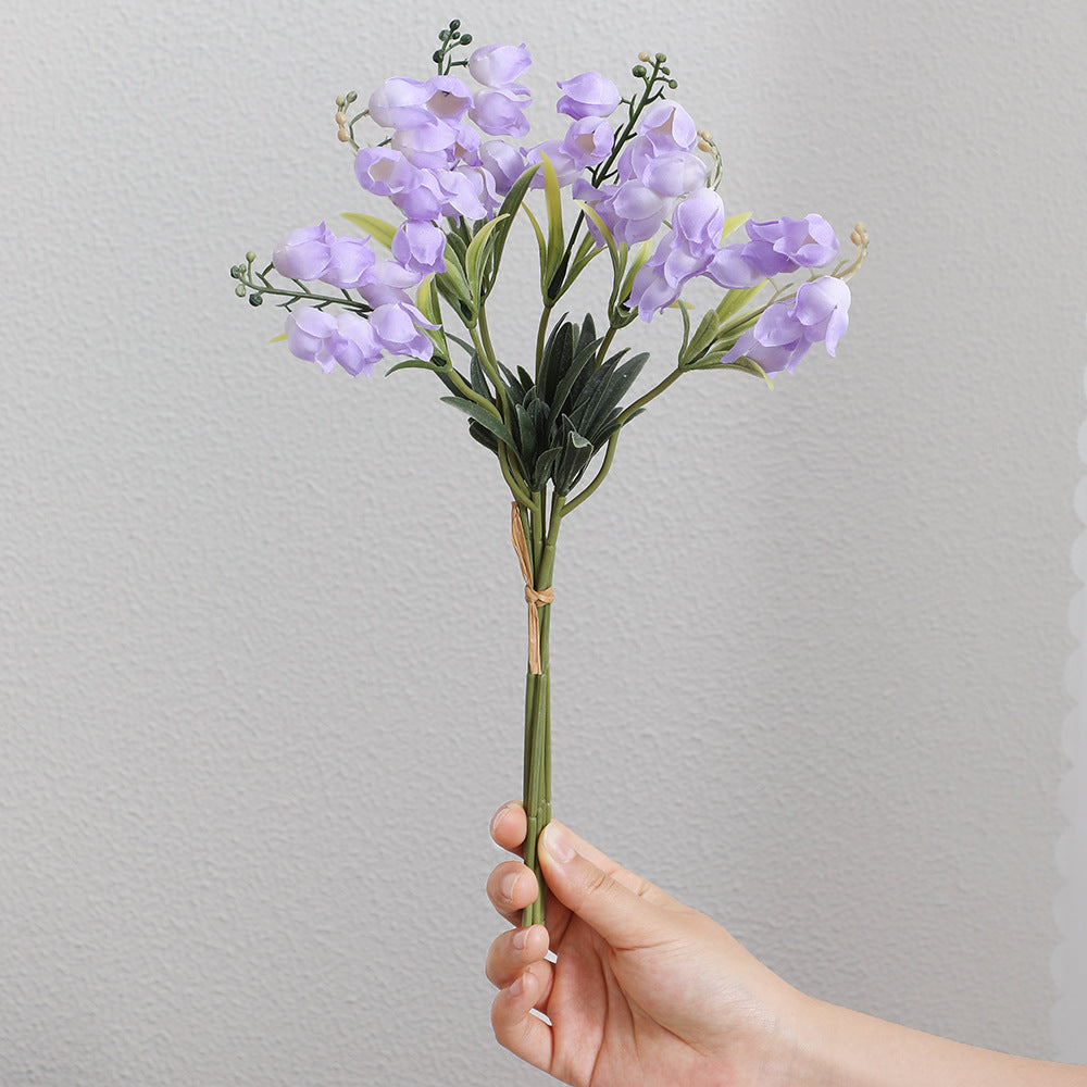 Artificial Orchid Bouquet White Lilac | Kelmera