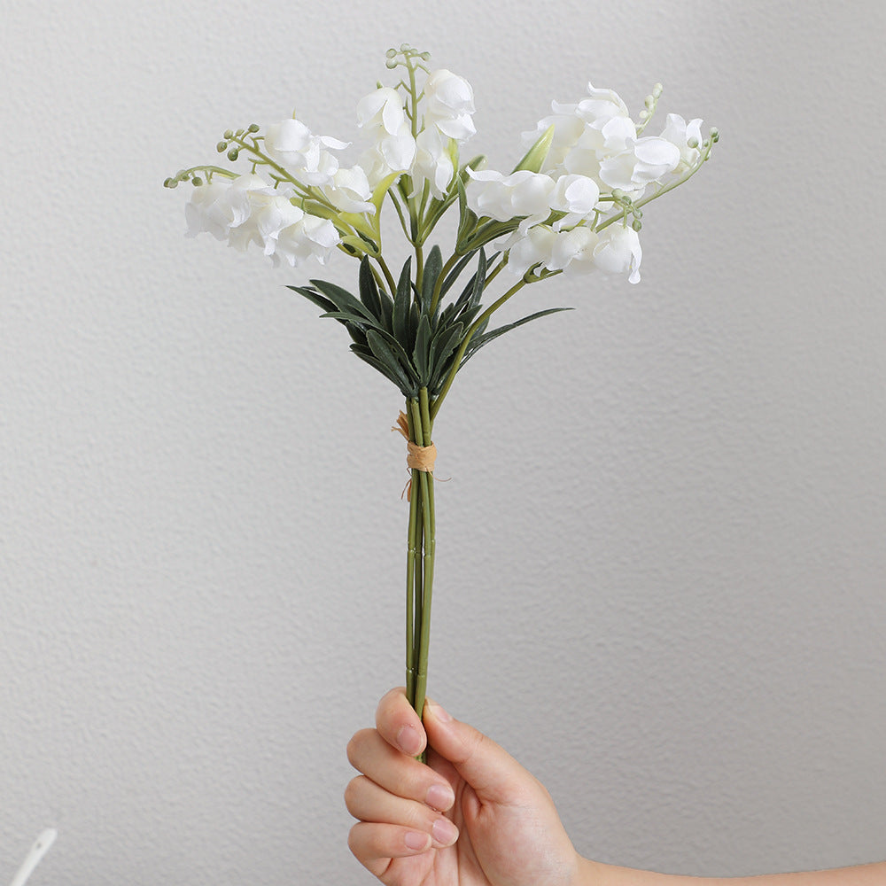 Artificial Orchid Bouquet White Lilac | Kelmera
