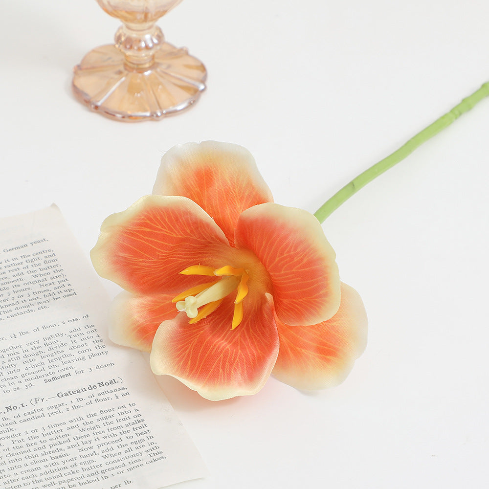 Artificial Orchid Flower Branch with Intricately Detailed Flowers | Kelmera