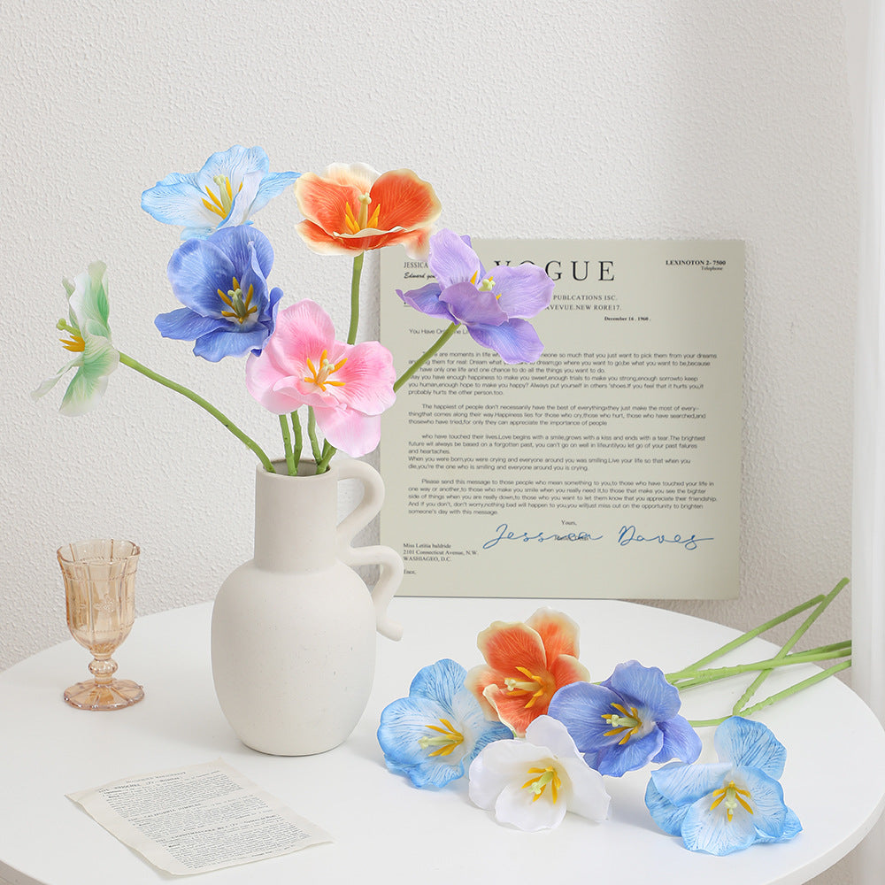 Artificial Orchid Flower Branch with Intricately Detailed Flowers | Kelmera