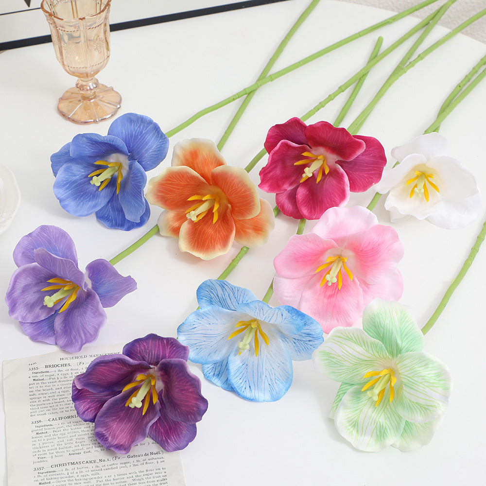 Artificial Orchid Flower Branch with Intricately Detailed Flowers | Kelmera