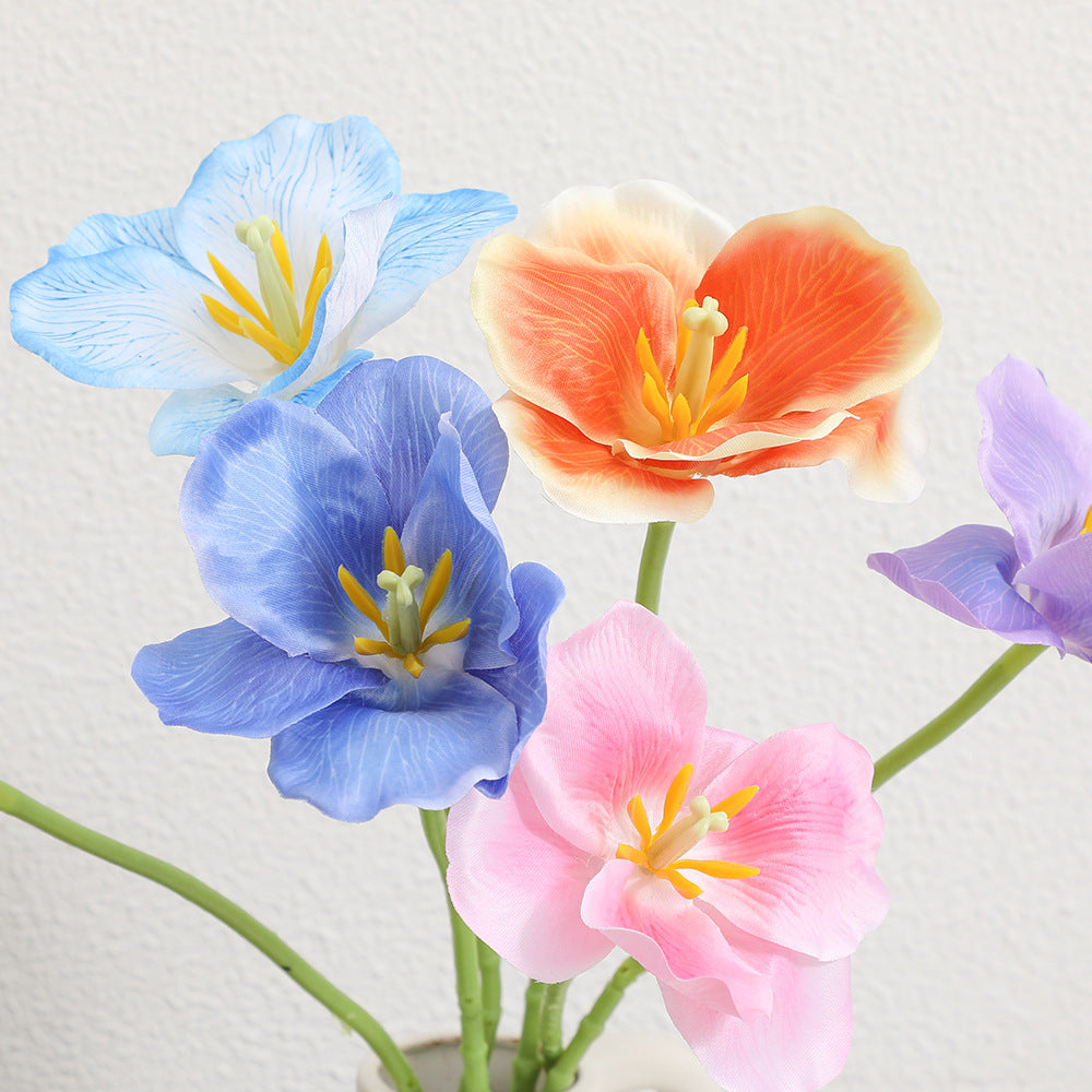 Artificial Orchid Flower Branch with Intricately Detailed Flowers | Kelmera