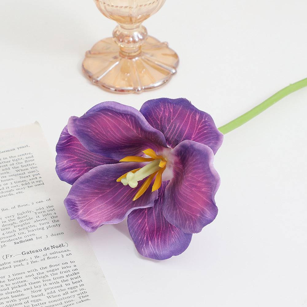 Artificial Orchid Flower Branch with Intricately Detailed Flowers | Kelmera