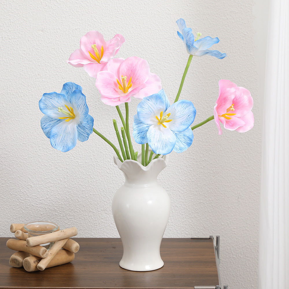 Artificial Orchid Flower Branch with Intricately Detailed Flowers | Kelmera