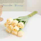 Artificial Peony Bouquet Pink Light Yellow | Kelmera