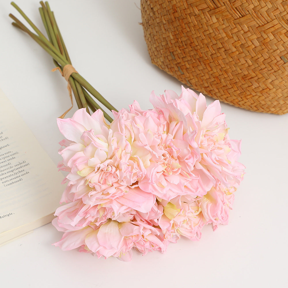 Artificial Peony Bouquet Pink Lilac | Kelmera