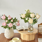 Artificial Peony Bouquet with Delicate Flowers and Leaves | Kelmera