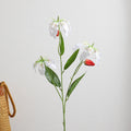 Artificial Plant Grass Green Bellflowers-White | Kelmera