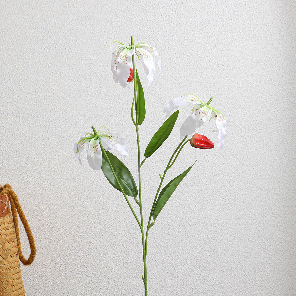 Artificial Plant Grass Green Bellflowers-White | Kelmera