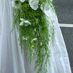 Artificial Plant Grass Green Bellflowers-White | Kelmera