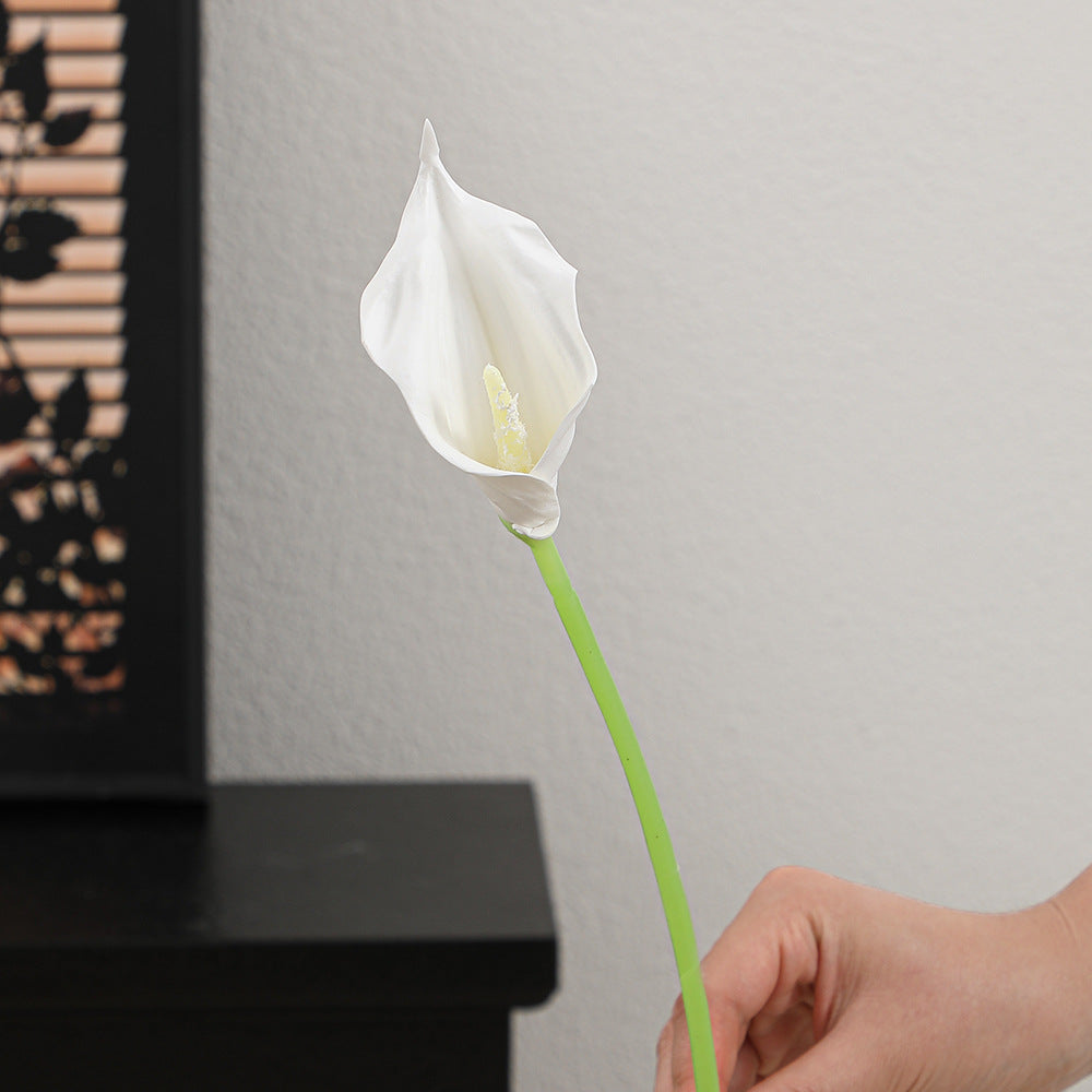 Artificial Plant Grass Green Bellflowers-White | Kelmera
