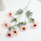 Artificial Poppy Flower Branch with Lifelike Blooms and Detailed Leaves | Kelmera