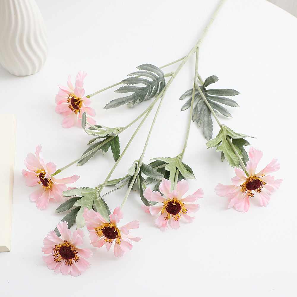 Artificial Poppy Flower Branch with Lifelike Blooms and Detailed Leaves | Kelmera