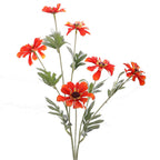 Artificial Poppy Flower Branch with Lifelike Blooms and Detailed Leaves | Kelmera