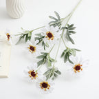 Artificial Poppy Flower Branch with Lifelike Blooms and Detailed Leaves | Kelmera