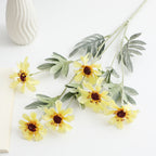 Artificial Poppy Flower Branch with Lifelike Blooms and Detailed Leaves | Kelmera