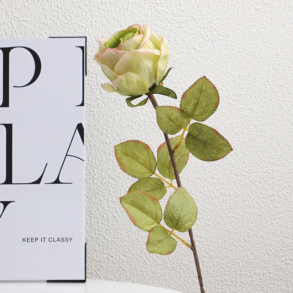 Artificial Silk Rose with Filigree Flowers | Kelmera