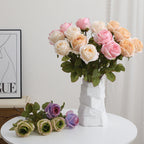Artificial Silk Rose with Filigree Flowers | Kelmera