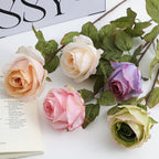 Artificial Silk Rose with Filigree Flowers | Kelmera