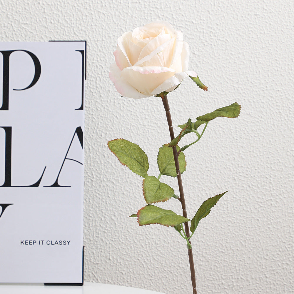 Artificial Silk Rose with Filigree Flowers | Kelmera