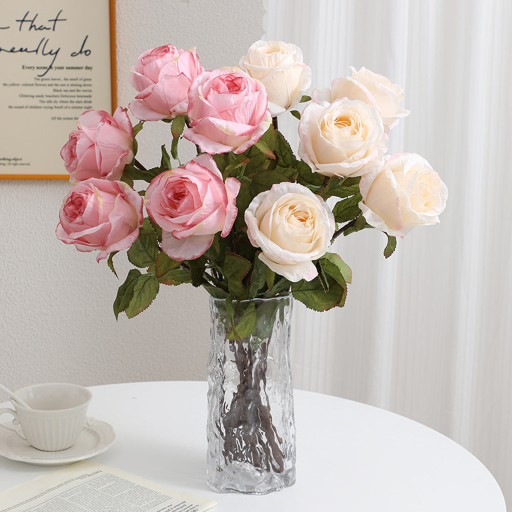 Artificial Silk Rose with Filigree Flowers | Kelmera