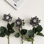 Artificial Silk Rose with Leaves | Kelmera