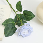 Artificial Silk Rose with Leaves | Kelmera