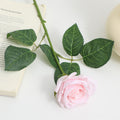 Artificial Silk Rose with Leaves | Kelmera