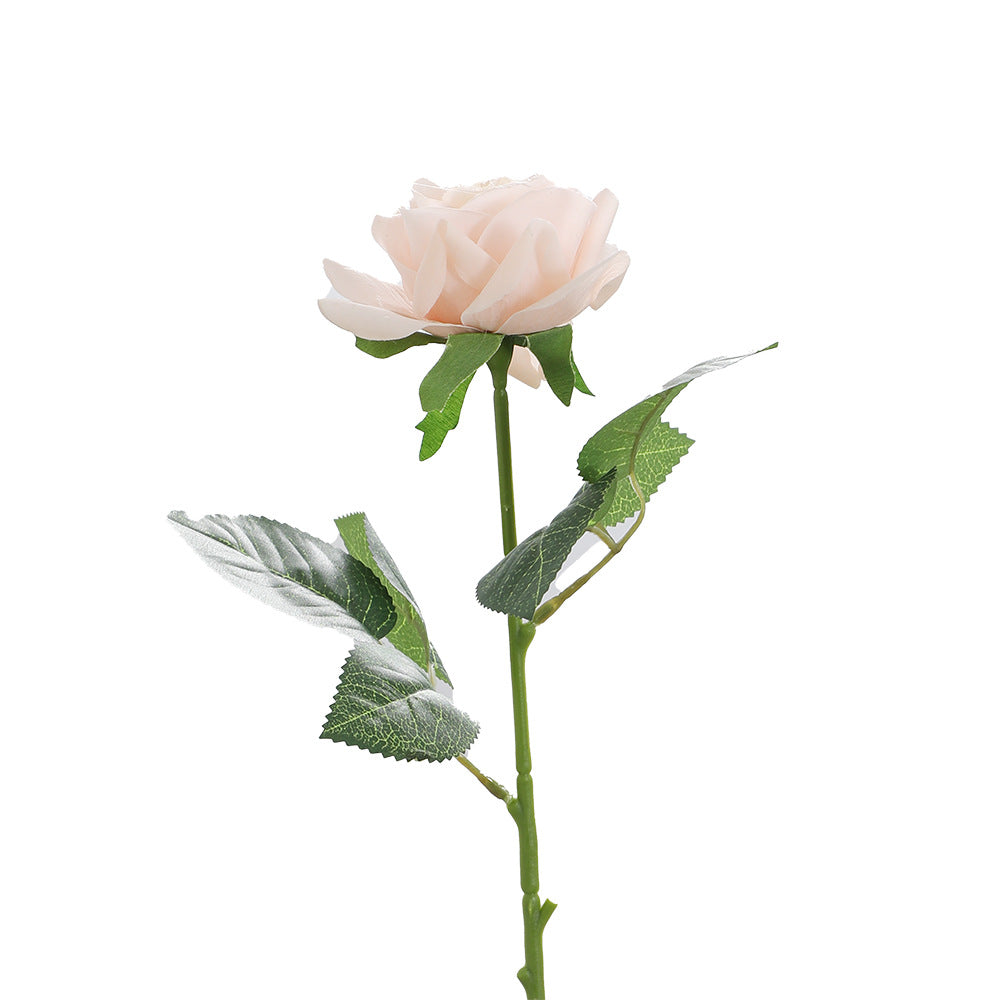 Artificial Silk Rose with Leaves | Kelmera