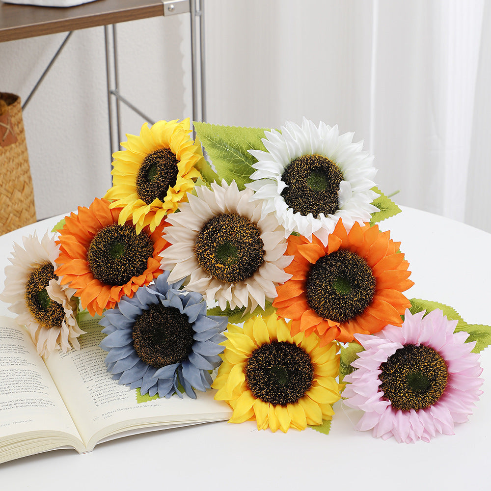 Artificial Sunflower Yellow Blue | Kelmera
