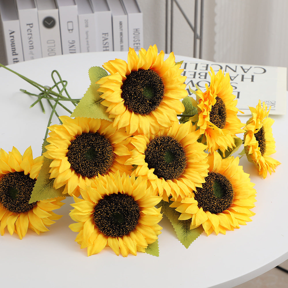 Artificial Sunflower Yellow Blue | Kelmera