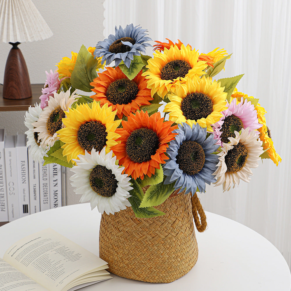 Artificial Sunflower Yellow Blue | Kelmera