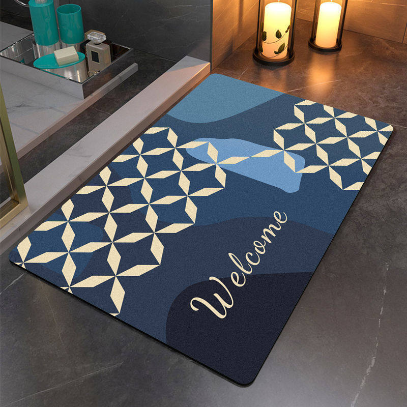 Artistic Abstract Bathroom Mat | Kelmera