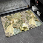 Artistic Abstract Marble Design Bath Mat | Kelmera
