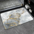 Artistic Abstract Marble Design Bath Mat | Kelmera