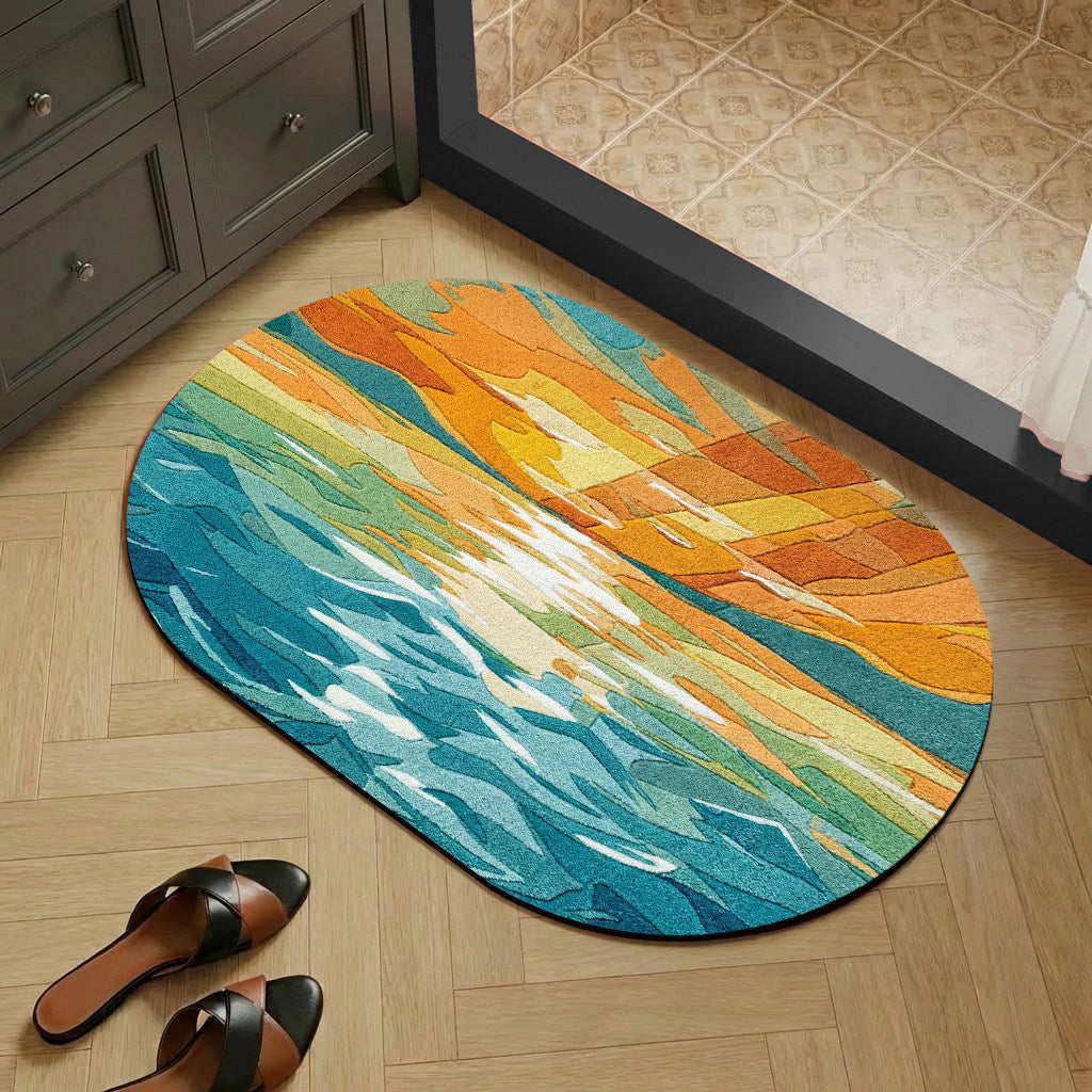 Artistic Abstract Themed Area Rug | Kelmera