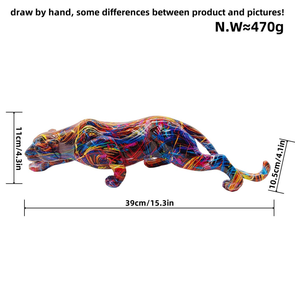Artistic and Colorful Animal Figure in Panther Shape | Kelmera